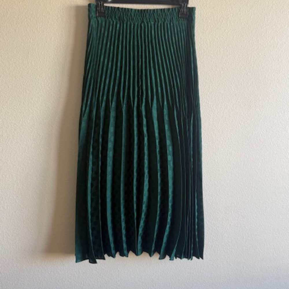 max studio skirt PLEATED GREEN